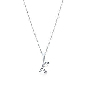 Tiffany&Co Elsa Peretti Alphabet Initial Necklace